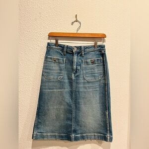 Banana Republic Light Blue Denim Skirt